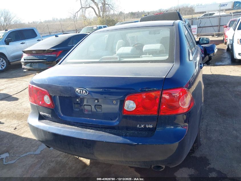 2008 Kia Optima Lx V6 VIN: KNAGE124785215747 Lot: 43928780
