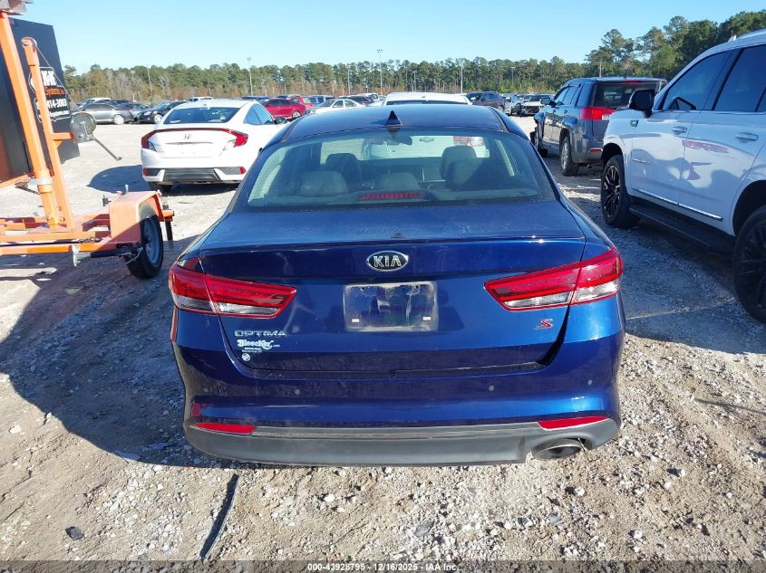 2018 Kia Optima S VIN: 5XXGT4L39JG230591 Lot: 43928795