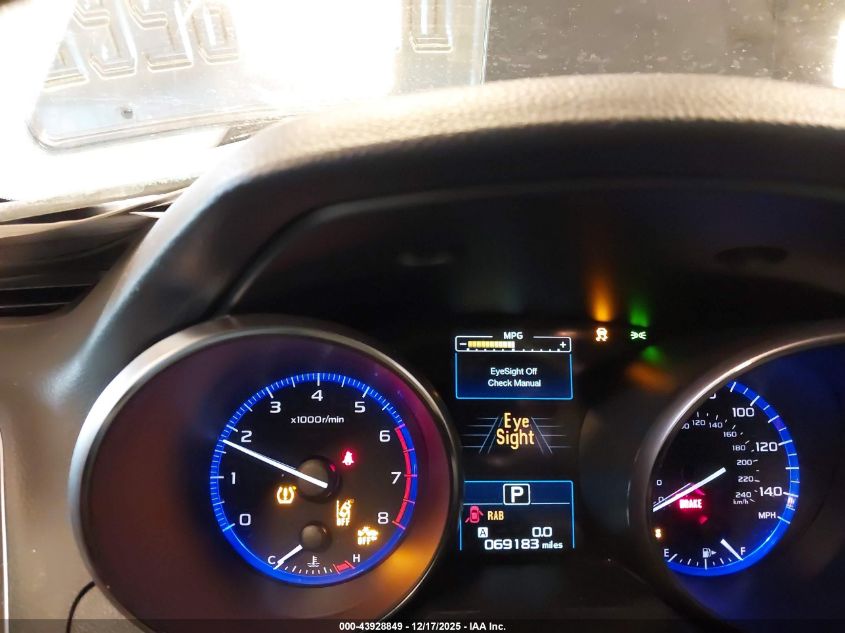 2017 Subaru Outback 2.5I Touring VIN: 4S4BSATC8H3316587 Lot: 43928849