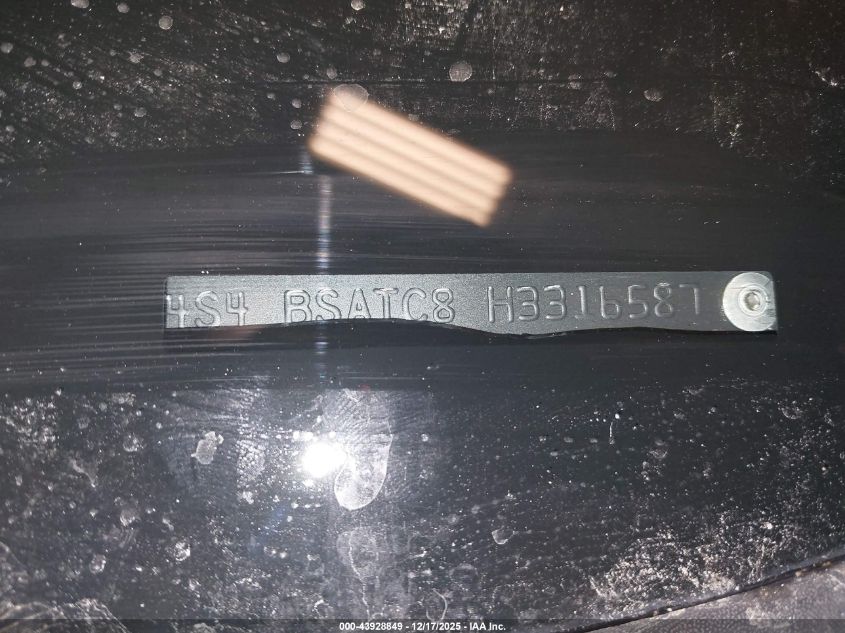 2017 Subaru Outback 2.5I Touring VIN: 4S4BSATC8H3316587 Lot: 43928849