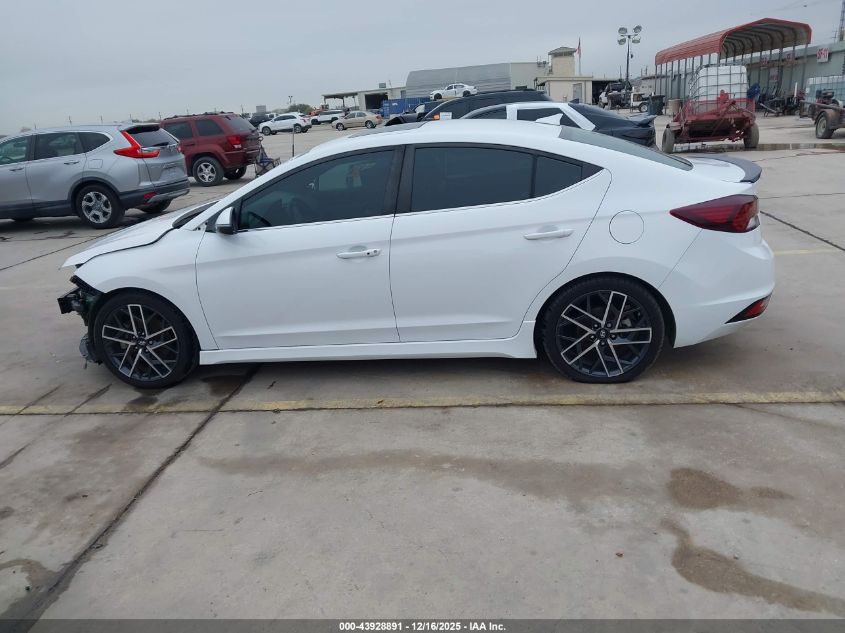 2019 Hyundai Elantra Sport VIN: KMHD04LBXKU843782 Lot: 43928891