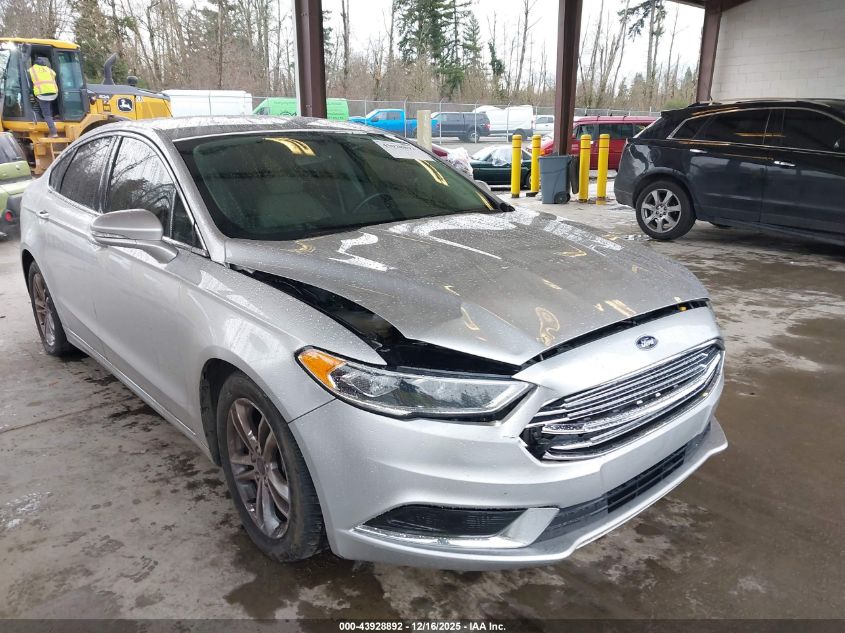 2018 Ford Fusion Se VIN: 3FA6P0HD1JR227105 Lot: 43928892
