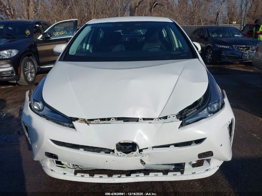 2022 Toyota Prius Le VIN: JTDKAMFU0N3155001 Lot: 43928961