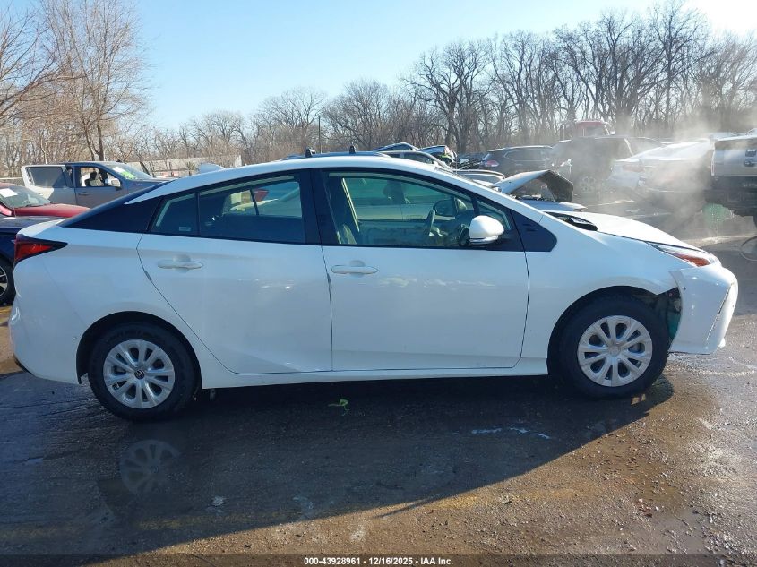 2022 Toyota Prius Le VIN: JTDKAMFU0N3155001 Lot: 43928961