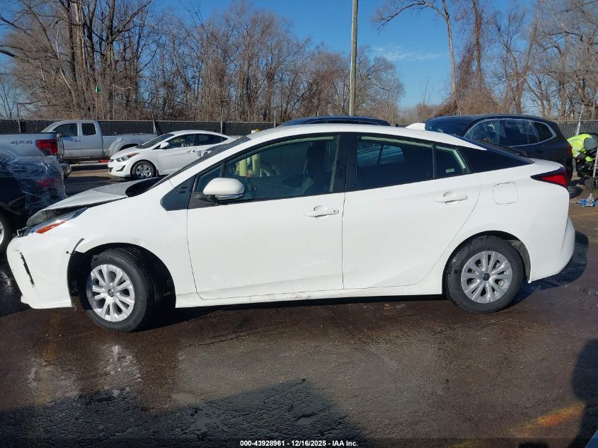 2022 Toyota Prius Le VIN: JTDKAMFU0N3155001 Lot: 43928961