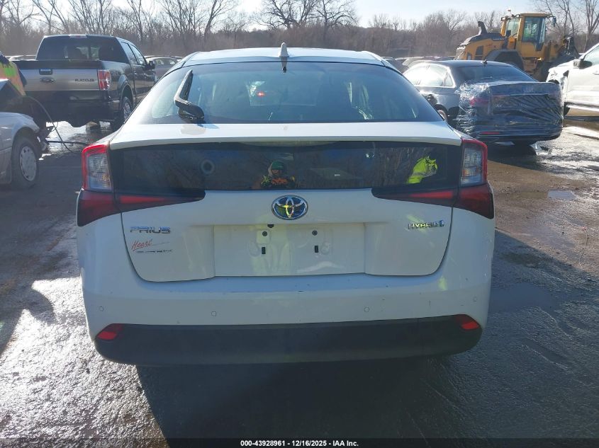 2022 Toyota Prius Le VIN: JTDKAMFU0N3155001 Lot: 43928961