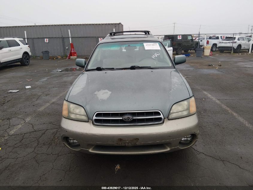 2001 Subaru Outback Limited VIN: 4S3BH686617657312 Lot: 43929017