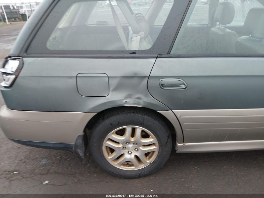 2001 Subaru Outback Limited VIN: 4S3BH686617657312 Lot: 43929017