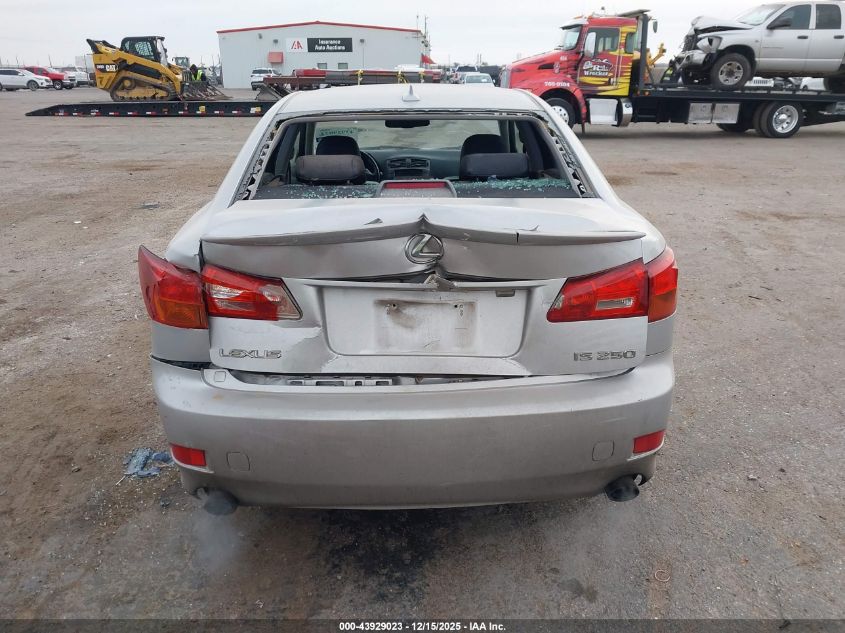 2007 Lexus Is 250 VIN: JTHBK262672046680 Lot: 43929023