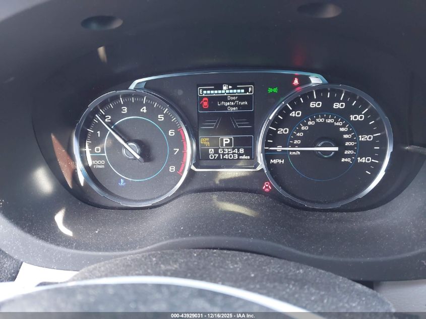 2017 Subaru Forester 2.5I Premium VIN: JF2SJAGC0HH461547 Lot: 43929031