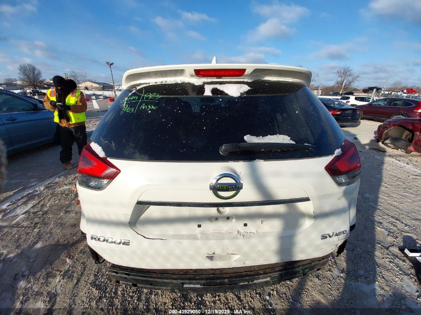 2017 Nissan Rogue Sv VIN: JN8AT2MV4HW268639 Lot: 43929050