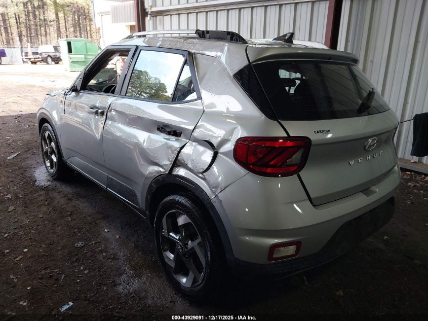 2021 Hyundai Venue Sel VIN: KMHRC8A37MU108616 Lot: 43929091