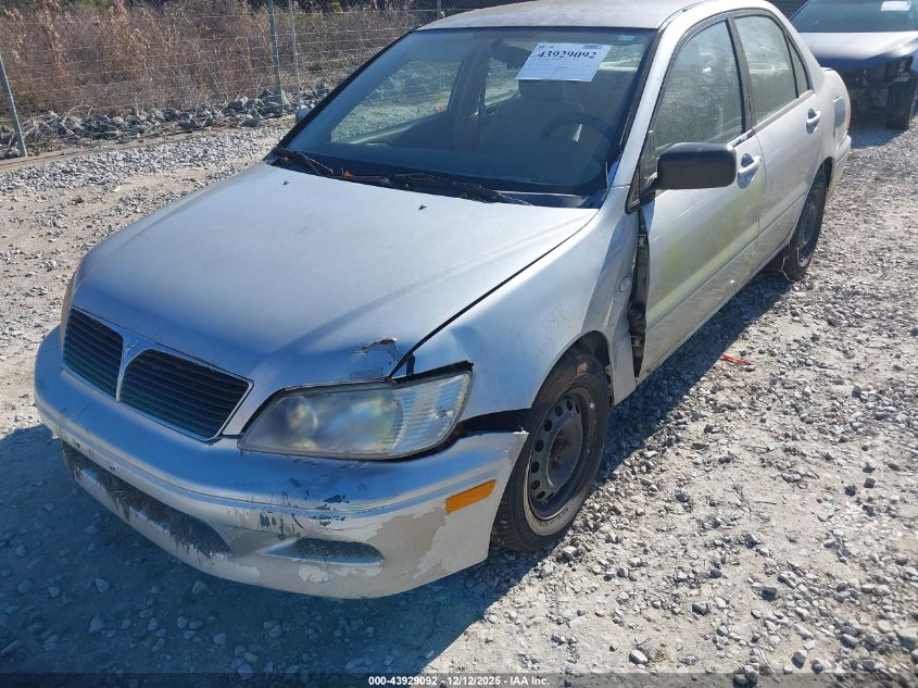 2002 Mitsubishi Lancer Es VIN: JA3AJ26E62U072699 Lot: 43929092