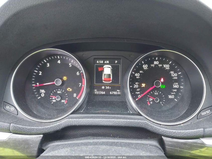 2018 Volkswagen Passat 2.0T Se VIN: 1VWBA7A34JC033149 Lot: 43929110