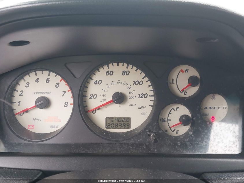 2003 Mitsubishi Lancer Oz Rally VIN: JA3AJ86E43U012571 Lot: 43929131