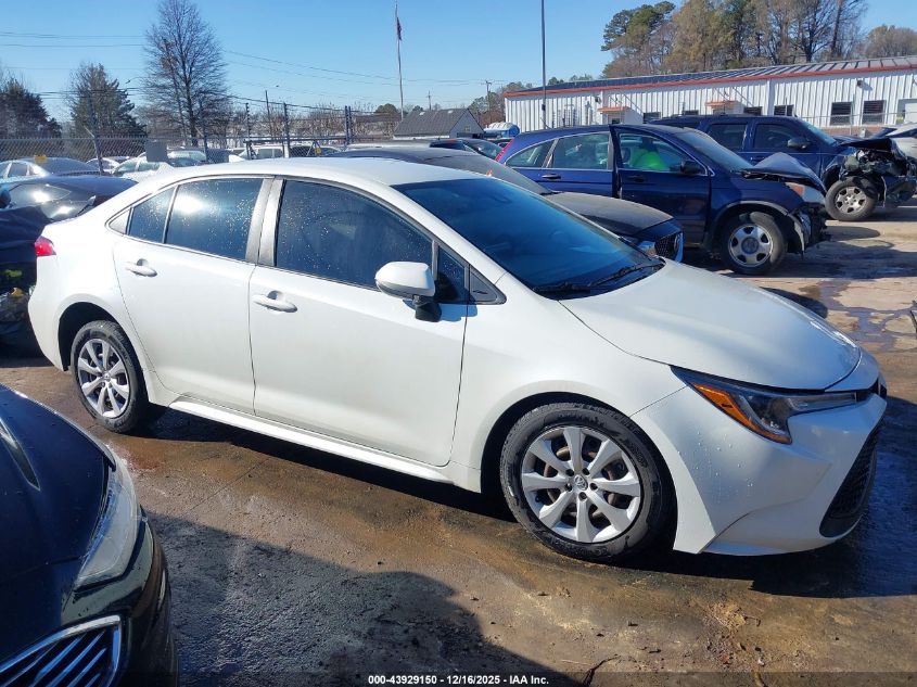 2021 Toyota Corolla Le VIN: JTDEPMAE1MJ136754 Lot: 43929150