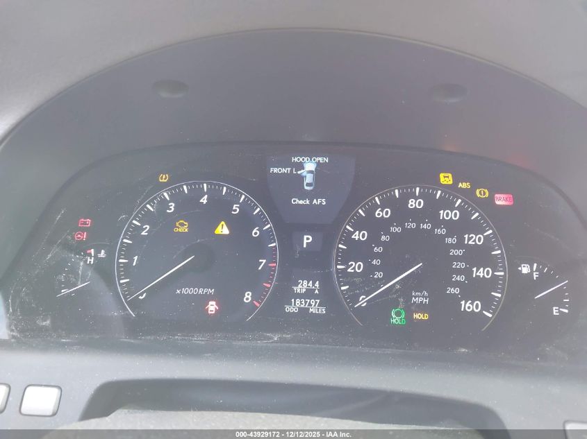 2007 Lexus Ls 460 VIN: JTHBL46F075024734 Lot: 43929172