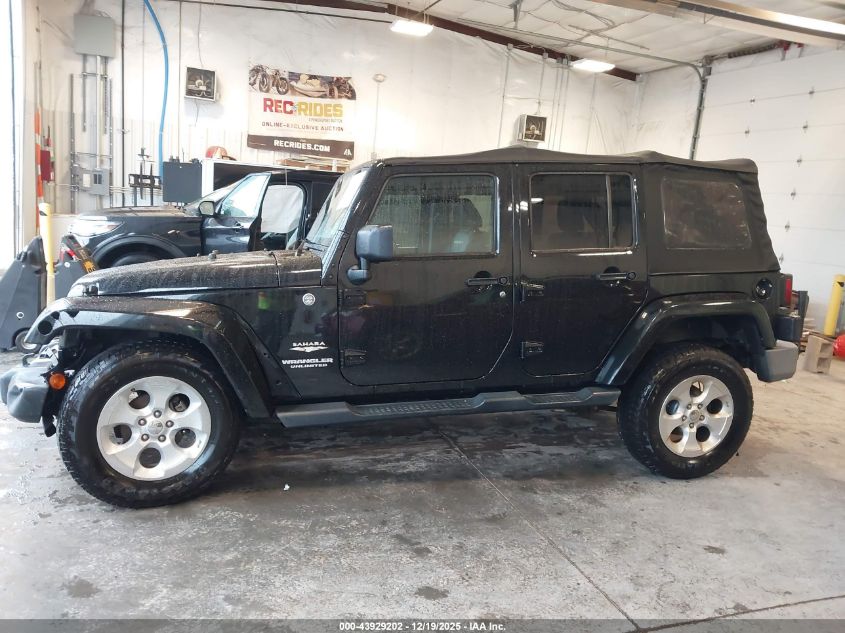 2014 Jeep Wrangler Unlimited Sahara VIN: 1C4HJWEG9EL186832 Lot: 43929202