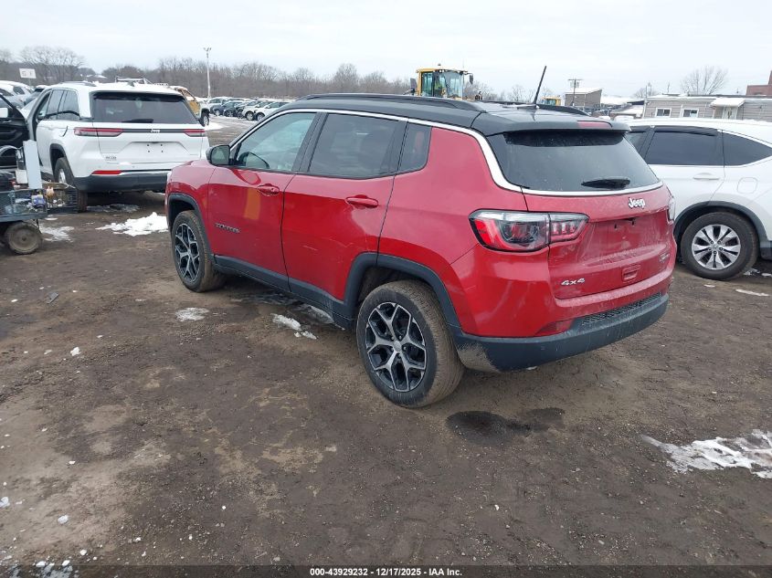 2024 Jeep Compass Limited 4X4 VIN: 3C4NJDCN4RT153627 Lot: 43929232