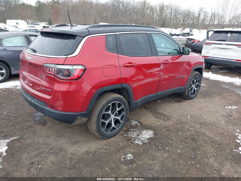 2024 Jeep Compass Limited 4X4 VIN: 3C4NJDCN4RT153627 Lot: 43929232