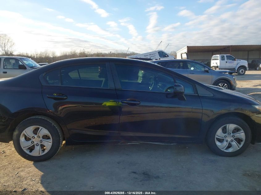 2013 Honda Civic Lx VIN: 19XFB2F58DE062715 Lot: 43929285