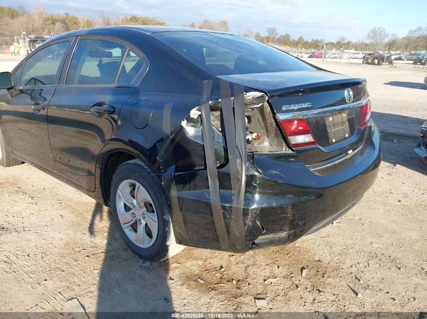 2013 Honda Civic Lx VIN: 19XFB2F58DE062715 Lot: 43929285