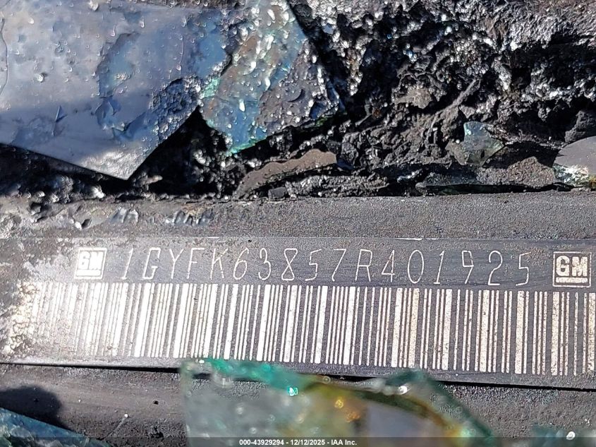 2007 Cadillac Escalade Standard VIN: 1GYFK63857R401925 Lot: 43929294