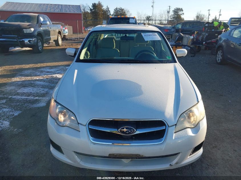 2009 Subaru Legacy 2.5I VIN: 4S3BL616297228205 Lot: 43929300