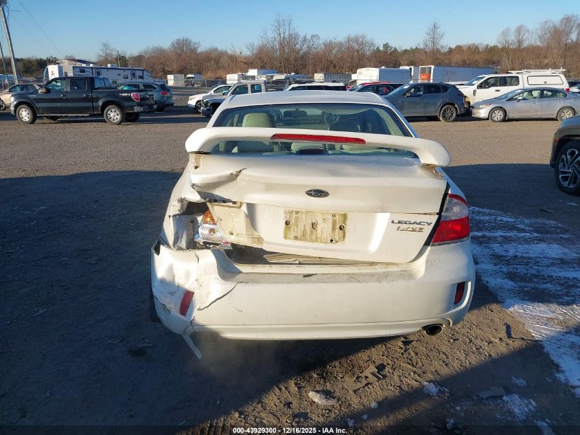 2009 Subaru Legacy 2.5I VIN: 4S3BL616297228205 Lot: 43929300
