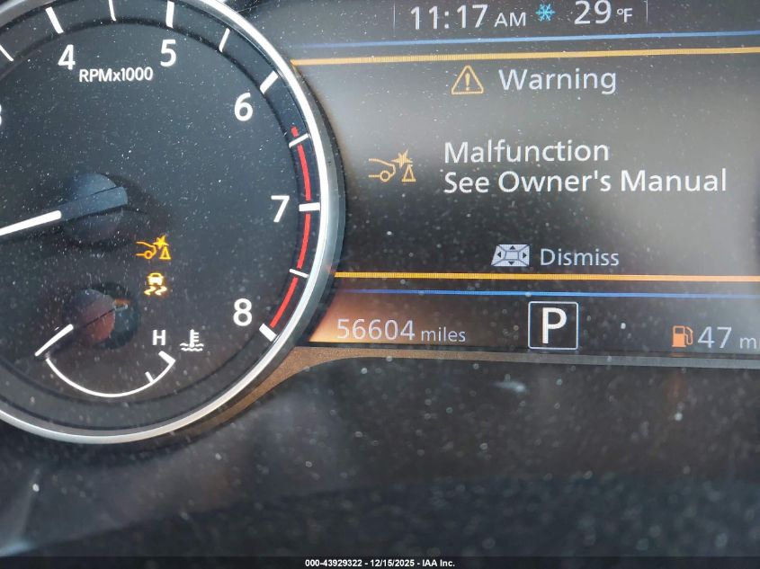 2019 Nissan Altima 2.5 Sv VIN: 1N4BL4DW1KC160997 Lot: 43929322