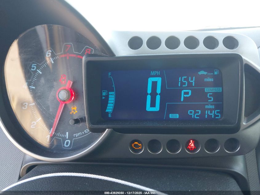 2012 Chevrolet Sonic 2Lz VIN: 1G1JE6SH9C4120459 Lot: 43929350