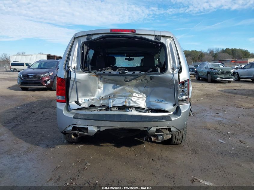 2012 Honda Pilot Ex-L VIN: 5FNYF4H59CB037448 Lot: 43929358