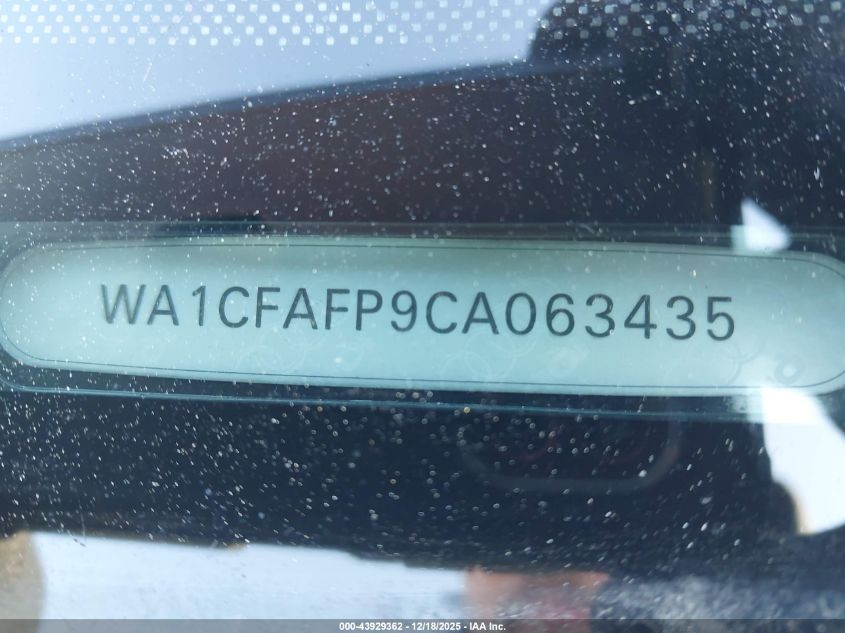 2012 Audi Q5 2.0T Premium VIN: WA1CFAFP9CA063435 Lot: 43929362