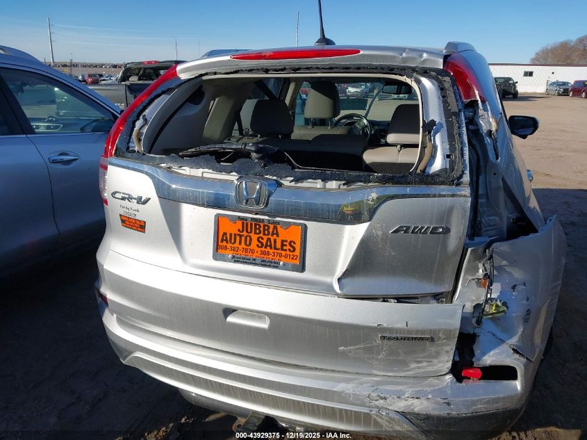 2016 Honda Cr-V Touring VIN: 5J6RM4H95GL117467 Lot: 43929375