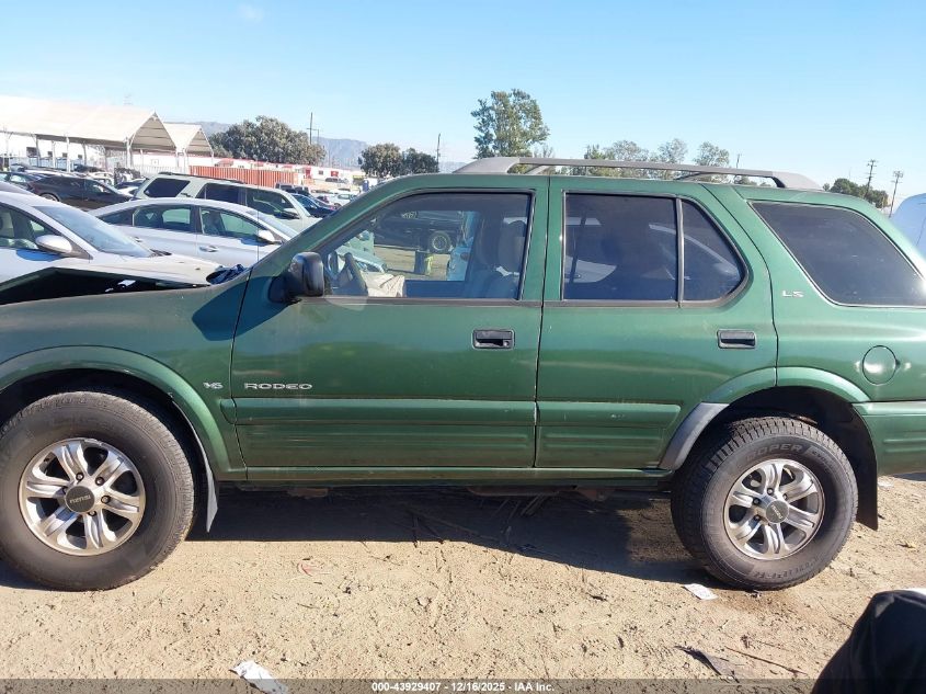 2000 Isuzu Rodeo Ls/Lse/S 3.2L VIN: 4S2CK58W5Y4343165 Lot: 43929407