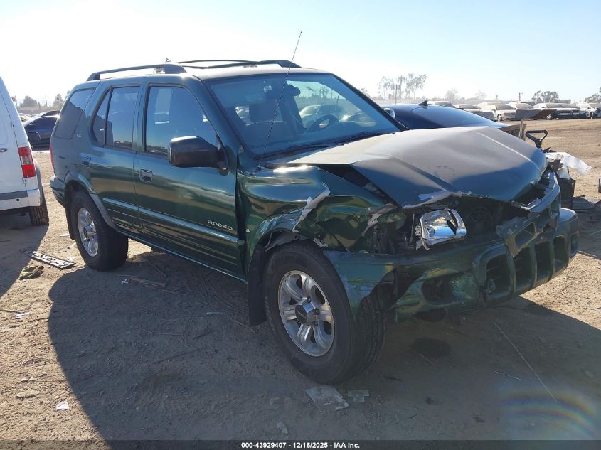 2000 Isuzu Rodeo Ls/Lse/S 3.2L VIN: 4S2CK58W5Y4343165 Lot: 43929407