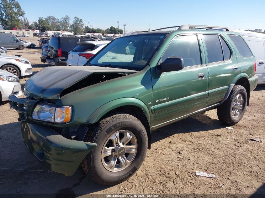 2000 Isuzu Rodeo Ls/Lse/S 3.2L VIN: 4S2CK58W5Y4343165 Lot: 43929407