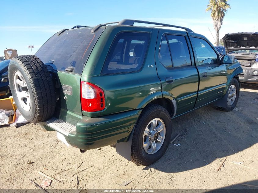 2000 Isuzu Rodeo Ls/Lse/S 3.2L VIN: 4S2CK58W5Y4343165 Lot: 43929407