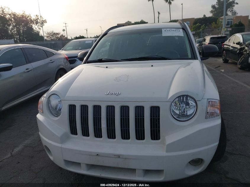 2008 Jeep Compass Sport VIN: 1J8FT470X8D778639 Lot: 43929424