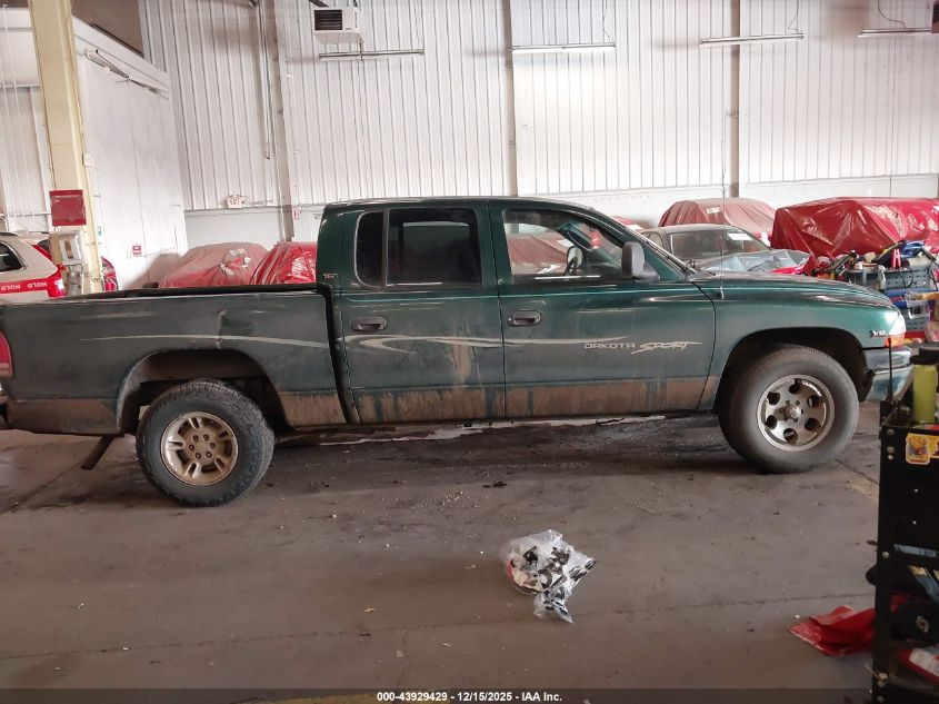 2000 Dodge Dakota Slt/Sport VIN: 1B7GL2AN7YS723243 Lot: 43929429