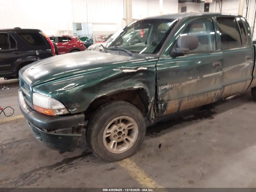 2000 Dodge Dakota Slt/Sport VIN: 1B7GL2AN7YS723243 Lot: 43929429