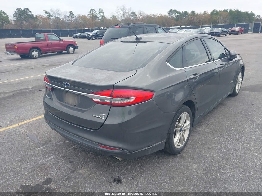 VIN 3FA6P0LU1JR173733 2018 FORD FUSION HYBRID SE