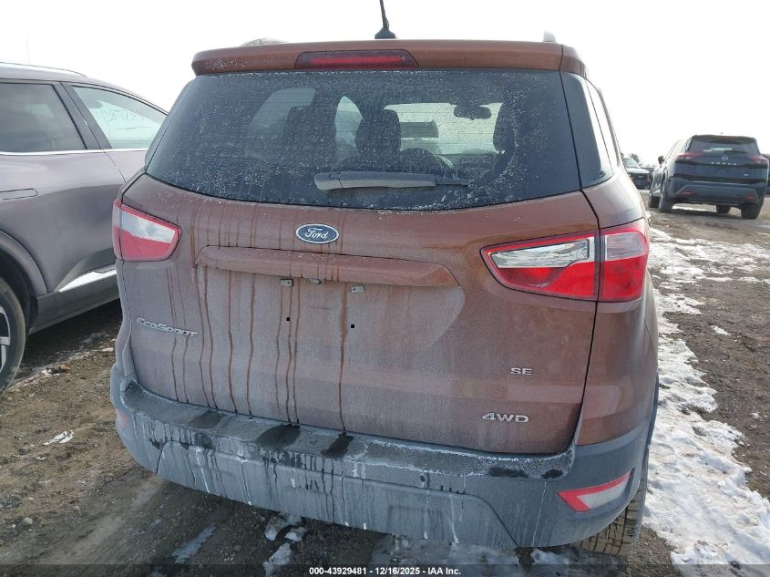 2019 Ford Ecosport Se VIN: MAJ6S3GL8KC295085 Lot: 43929481