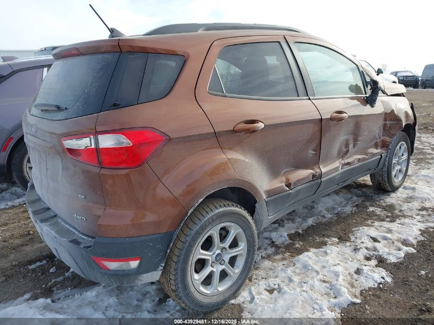 2019 Ford Ecosport Se VIN: MAJ6S3GL8KC295085 Lot: 43929481