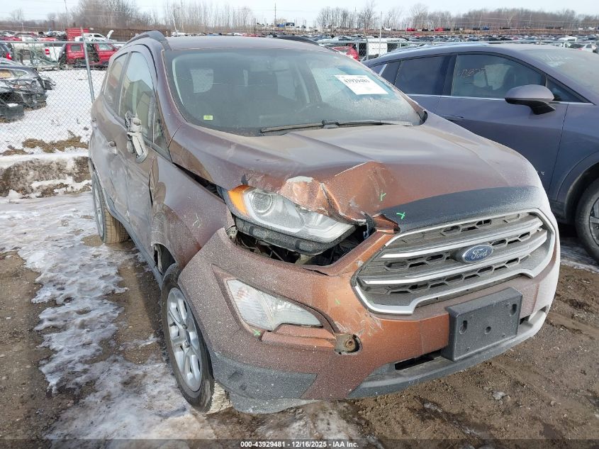 2019 Ford Ecosport Se VIN: MAJ6S3GL8KC295085 Lot: 43929481