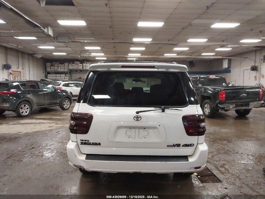 2003 Toyota Sequoia Limited V8 VIN: 5TDBT48A73S188568 Lot: 43929499