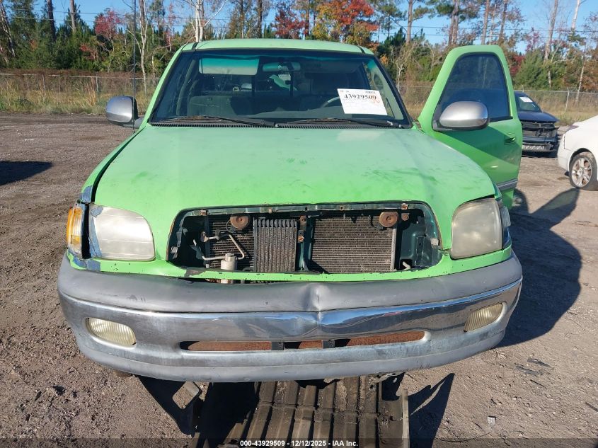 2000 Toyota Tundra Sr5 V8 VIN: 5TBRT3410YS040082 Lot: 43929509