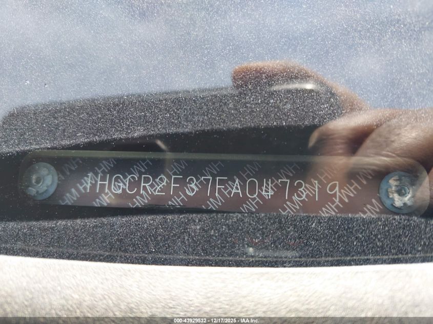2015 Honda Accord Lx VIN: 1HGCR2F37FA047319 Lot: 43929532
