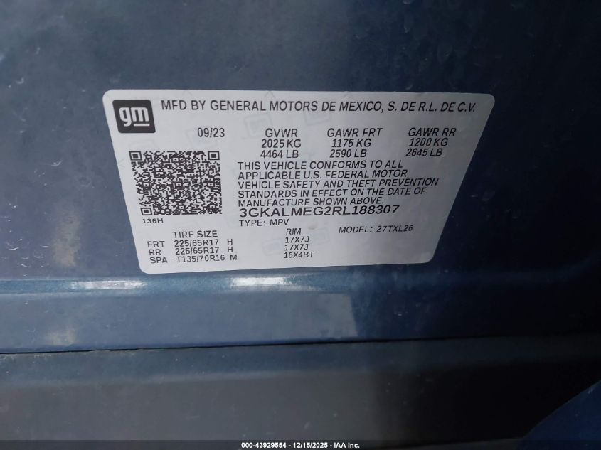 2024 GMC Terrain Fwd Sle VIN: 3GKALMEG2RL188307 Lot: 43929554