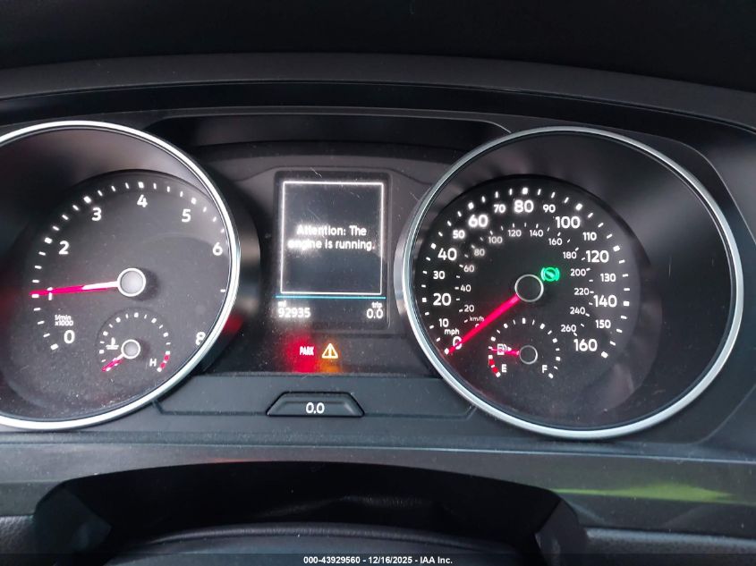 2018 Volkswagen Tiguan 2.0T S VIN: 3VV0B7AX4JM058773 Lot: 43929560